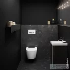 Geberit AquaClean Sela perem nélküli wc+okos wc tető fényes króm takarólappal,fehér 146.222.21.1 (146.223.21.1)