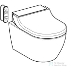 Geberit AquaClean Tuma Comfort perem nélküli wc+okos wc tető fehér takarólappal,fehér 146.292.11.1 (146.293.11.1)
