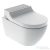 Geberit AquaClean Tuma Comfort perem nélküli wc+okos wc tető szálcsiszolt rozsdamentes acél takarólappal,fehér 146.292.FW.1 (146.293.FW.1)