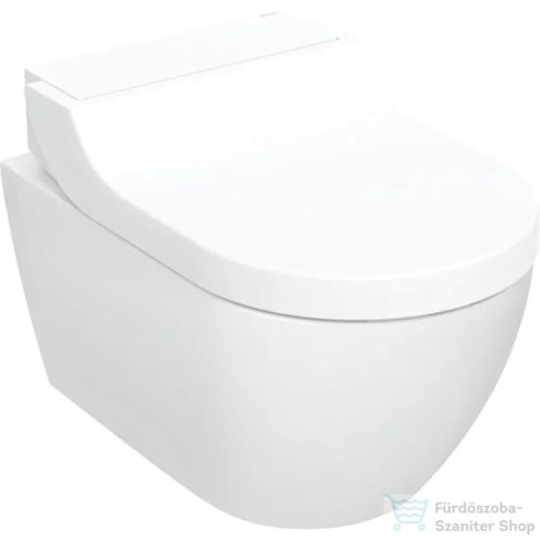 Geberit AquaClean Tuma Comfort perem nélküli wc+okos wc tető fehér üveg takarólappal,fehér 146.292.SI.1 (146.293.SI.1)