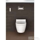 Geberit AquaClean Tuma Comfort perem nélküli wc+okos wc tető fekete üveg takarólappal,fehér 146.292.SJ.1 (146.293.SJ.1)