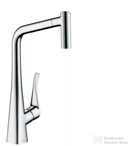 Hansgrohe HG Metris konyhai csaptelep kihúzható fejjel, króm 14820000
