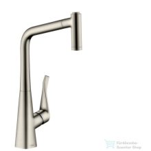   Hansgrohe HG Metris konyhai csaptelep kihúzható fejjel, rozsdamentes acél hatású 14820800