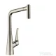 Hansgrohe HG Metris konyhai csaptelep kihúzható fejjel, rozsdamentes acél hatású 14820800