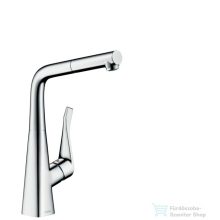   Hansgrohe HG Metris konyhai csaptelep kihúzható kifolyóval, króm 14821000