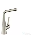 Hansgrohe HG Metris konyhai csaptelep elforgatható kifolyóval, rozsdamentes acél hatású  14822800