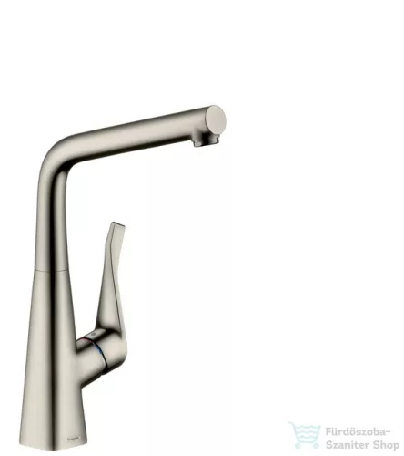 Hansgrohe HG Metris konyhai csaptelep elforgatható kifolyóval, rozsdamentes acél hatású  14822800