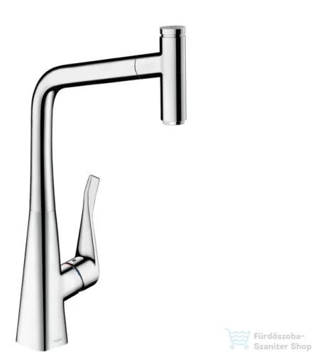 Hansgrohe HG Metris Select egykaros konyhai csaptelep kihúzható kifolyóval 14884000