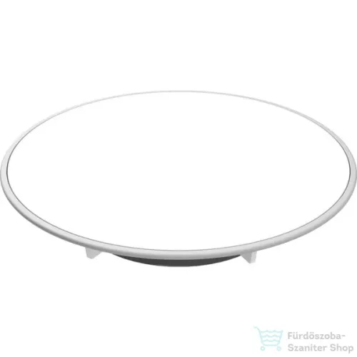 Geberit SPLIT zuhanytálca szifon fedél d90 mm szifonhoz 30-50 mm vízzár magasságig,fehér/matt króm 150.266.11.1