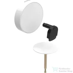   Geberit SPLIT beépítőkészlet excenteres le-és túlfolyóhoz,összefolyóval,d52,alpin fehér 150.481.11.1