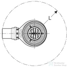 Geberit zuhanytálca szifon 30 mm-es vízzárral,d90 mm,króm fedéllel,150.583.21.1