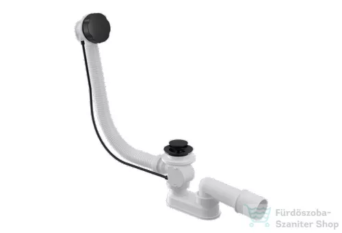M-Acryl normál automata le- és túlfolyó szifonnal (60 cm), fekete 15242