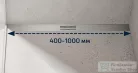 TECE Lineo rozsdamentes acél vágható folyóka szett 100 cm, szálcsiszolt 15301100