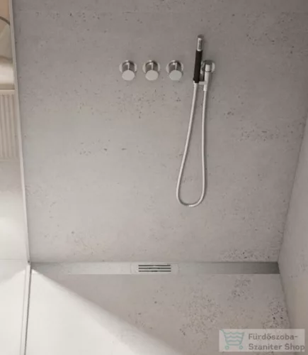 TECE Lineo rozsdamentes acél vágható folyóka szett 100 cm, szálcsiszolt 15301100