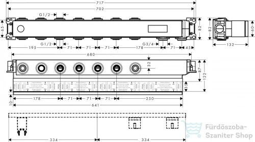 Hansgrohe HG RainBoard alaptest 5 fogyasztó  15313180