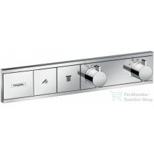   Hansgrohe RainSelect Termosztát falsík alatti szereléshez, 2 fogyasztóhoz, króm 15380000