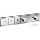Hansgrohe RainSelect Termosztát falsík alatti szereléshez, 2 fogyasztóhoz, króm 15380000
