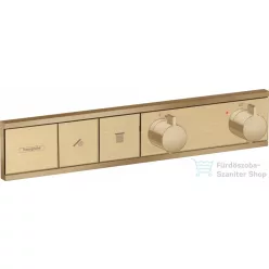   Hansgrohe RainSelect Termosztát falsík alatti szereléshez, 2 fogyasztóhoz,  szálcsiszolt bronz 15380140