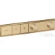 Hansgrohe RainSelect Termosztát falsík alatti szereléshez, 2 fogyasztóhoz,  szálcsiszolt bronz 15380140