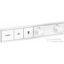   Hansgrohe RainSelect Termosztát falsík alatti szereléshez, 2 fogyasztóhoz, matt fehér, 15380700