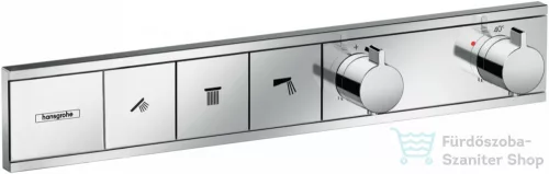 Hansgrohe RainSelect Termosztát falsík alatti szereléshez, 3 fogyasztóhoz, króm, 15381000