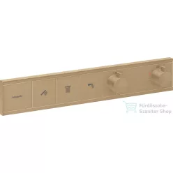   Hansgrohe RainSelect Shower 3 funkciós termosztát falsík alatti szereléshez,alaptest nélkül,szálcsiszolt bronz 15381140