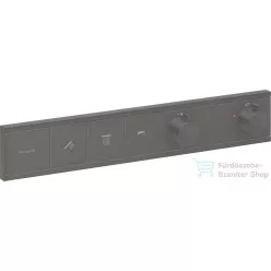   Hansgrohe RainSelect Shower 3 funkciós termosztát falsík alatti szereléshez,alaptest nélkül,szálcsiszolt fekete króm 15381340