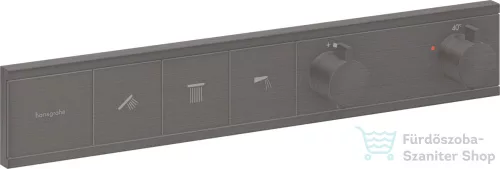 Hansgrohe RainSelect Shower 3 funkciós termosztát falsík alatti szereléshez,alaptest nélkül,szálcsiszolt fekete króm 15381340
