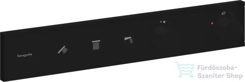 Hansgrohe RainSelect Shower 3 funkciós termosztát falsík alatti szereléshez,alaptest nélkül,matt fekete 15381670