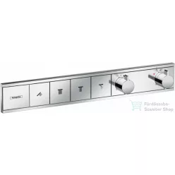   Hansgrohe RainSelect Termosztát falsík alatti szereléshez, 4 fogyasztóhoz, króm, 15382000