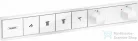Hansgrohe RainSelect Termosztát falsík alatti szereléshez, 4 fogyasztóhoz, matt fehér, 15382700