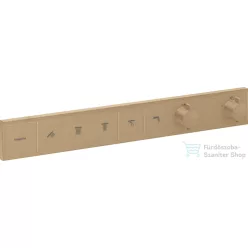   Hansgrohe RainSelect falsík alatti termosztátos csaptelep színkészlet 5 fogyasztóhoz,szálcsiszolt bronz 15384140
