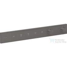   Hansgrohe RainSelect falsík alatti termosztátos csaptelep színkészlet 5 fogyasztóhoz,szálcsiszolt fekete króm 15384340