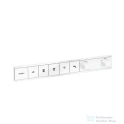   Hansgrohe RainSelect Falsík alatti termosztátos csaptelep színkészlet 5 fogyasztóhoz, matt fehér 15384700