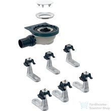   Geberit zuhanytálca lefolyó 6 lábbal,Setaplano kerethez 50 mm-es vízzárral,d56 mm,Matt alpin fehér 154.014.00.1