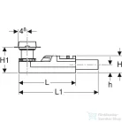 Geberit beépítőkészlet Cleanline folyókához,90-220 mm esztichmagassághoz,154.150.00.1
