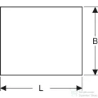 Geberit 100x120 cm-es burkolható L-profilú lejtésképző lemez 154.265.00.1