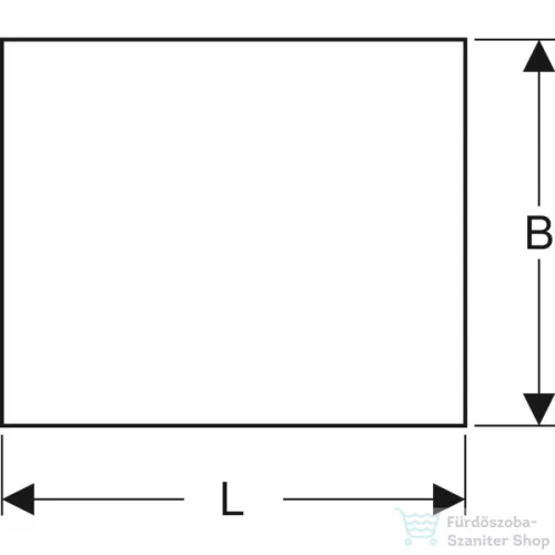 Geberit 100x120 cm-es burkolható L-profilú lejtésképző lemez 154.265.00.1