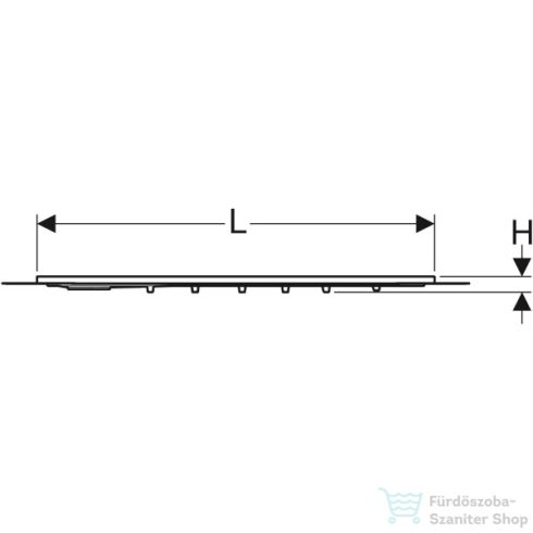 Geberit SETAPLANO 150x80x4,5 cm-es zuhanytálca,matt fehér 154.267.11.1