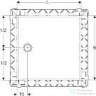 Geberit Setaplano 90x90x4,5 cm-es zuhanytálca,fehér 154.270.11.1