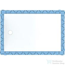   Geberit SETAPLANO 160x100x4,5 cm-es zuhanytálca,matt fehér 154.286.11.1