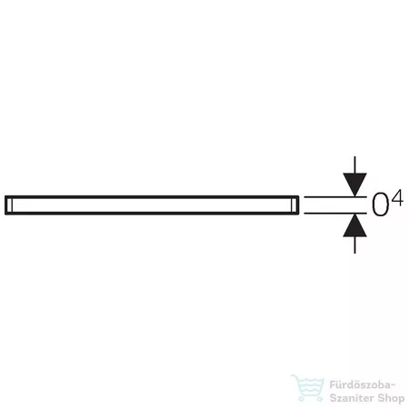 Geberit "Circle" design padlóösszefolyó-rács, 8 x 8 cm 154.311.00.1
