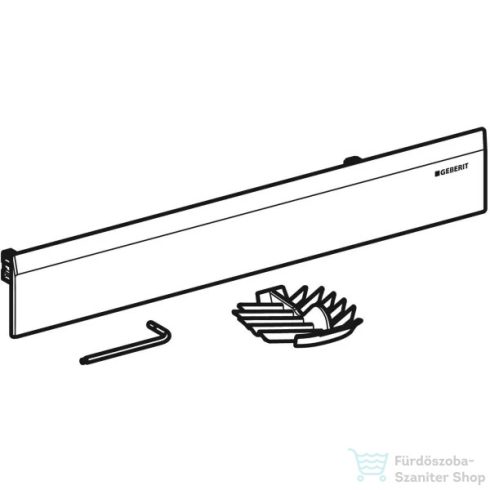 Geberit takarólap zuhany szerelőelemhez,matt fekete 154.335.14.1