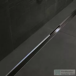   Geberit Cleanline 80 vágható zuhanyfolyóka (30-90 cm) alaptest nélkül,feketekróm/polírozott, easy-to-clean bevonattal 154.440.QC.1