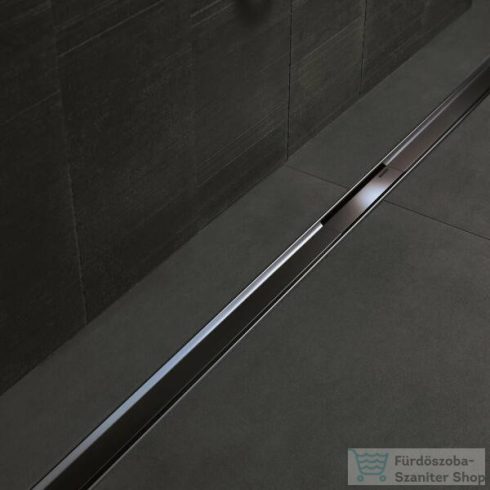 Geberit Cleanline 80 vágható zuhanyfolyóka (30-90 cm) alaptest nélkül,feketekróm/polírozott, easy-to-clean bevonattal 154.440.QC.1