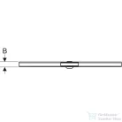 Geberit Cleanline 80 vágható zuhanyfolyóka (30-130 cm) alaptest nélkül,feketekróm/polírozott, easy-to-clean bevonattal 154.441.QC.1