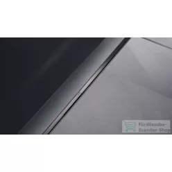   Geberit Cleanline 50 vágható zuhanyfolyóka (30-90 cm) alaptest nélkül,fényezett/szálcsiszolt feketekróm 154.446.QC.1