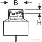 Geberit Cleanline 50 vágható zuhanyfolyóka (30-130 cm) alaptest nélkül,fényezett/szálcsiszolt feketekróm 154.447.QC.1