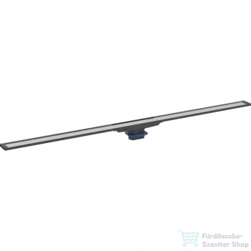 Geberit Cleanline 20 vágható zuhanyfolyóka (30-160 cm) alaptest nélkül,fekete/szálcsiszolt rozsdamentes acél 154.453.00.1