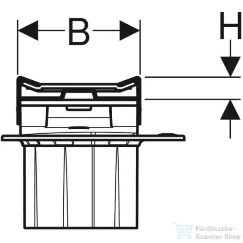 Geberit Cleanline 20 vágható zuhanyfolyóka (30-160 cm) alaptest nélkül,fekete/szálcsiszolt rozsdamentes acél 154.453.00.1